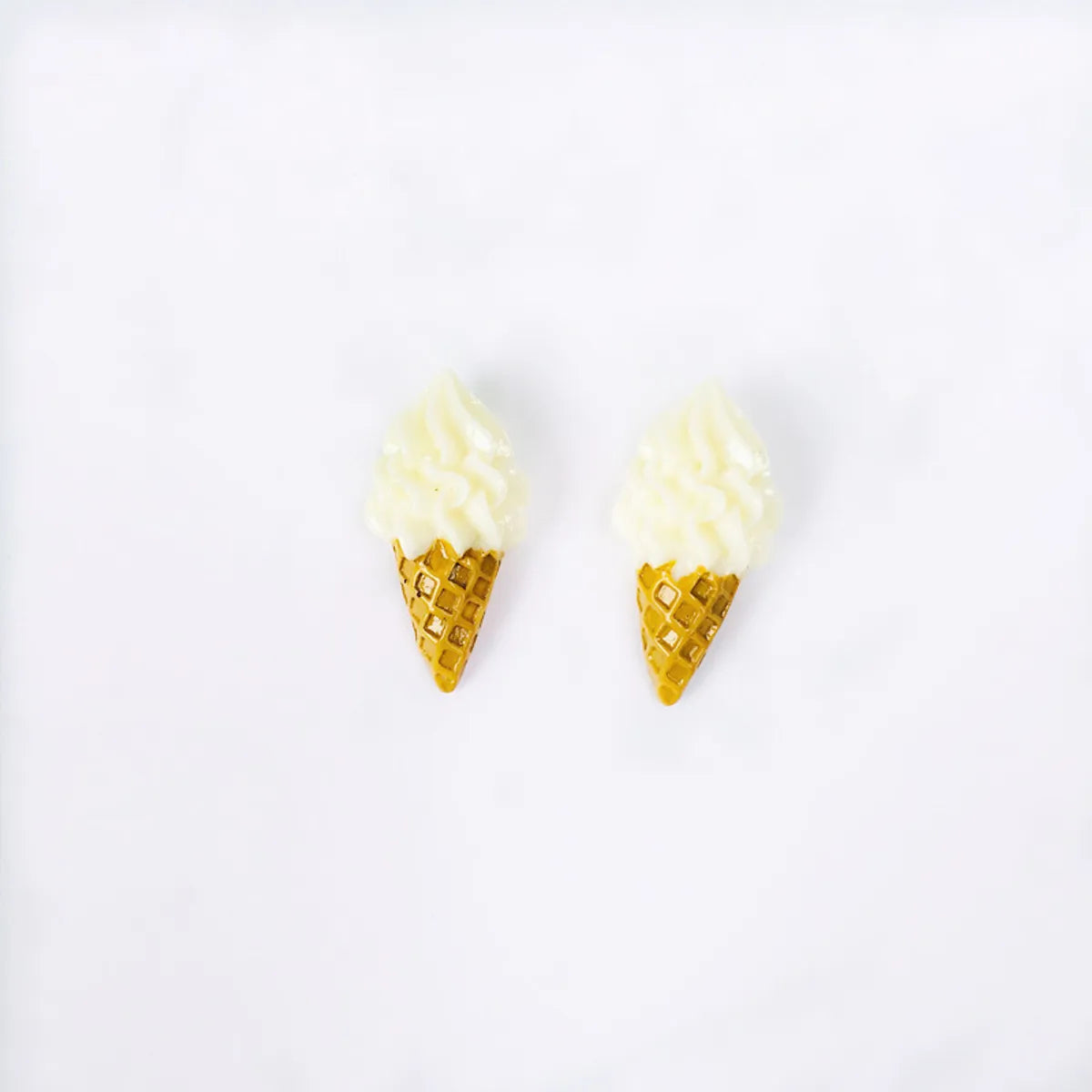 1 Pair Cute Ice Cream Resin Women's Earrings