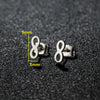 1 Pair Cute Japanese Style Cross Heart Shape Butterfly Hollow Out 304 Stainless Steel 18K Gold Plated Ear Studs