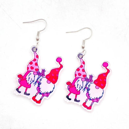 1 Pair Cute Lady Geometric Cartoon Arylic Earrings