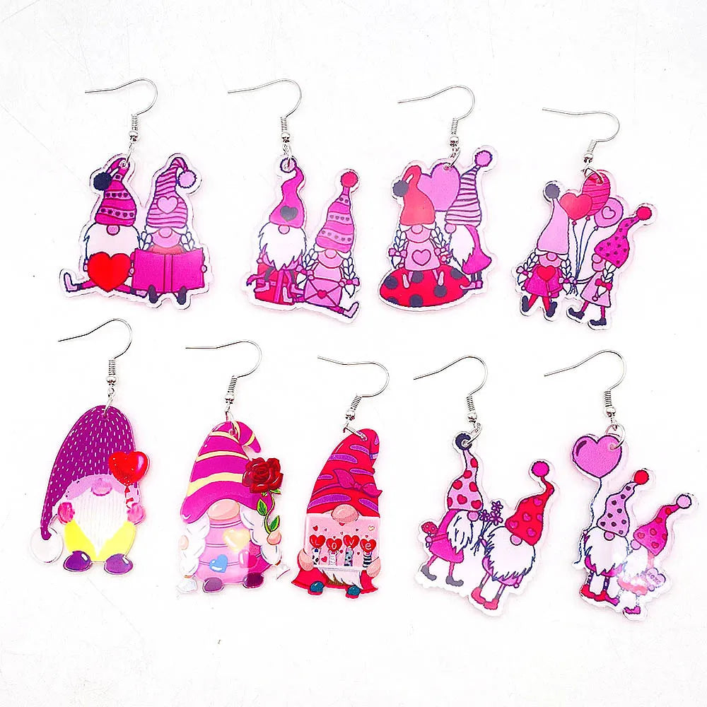 1 Pair Cute Lady Geometric Cartoon Arylic Earrings