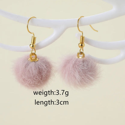 1 Pair Cute Lady Sweet Geometric Candy Zinc Alloy Drop Earrings