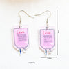 1 Pair Cute Love Cartoon Nurse Hat Arylic Metal Ear Hook
