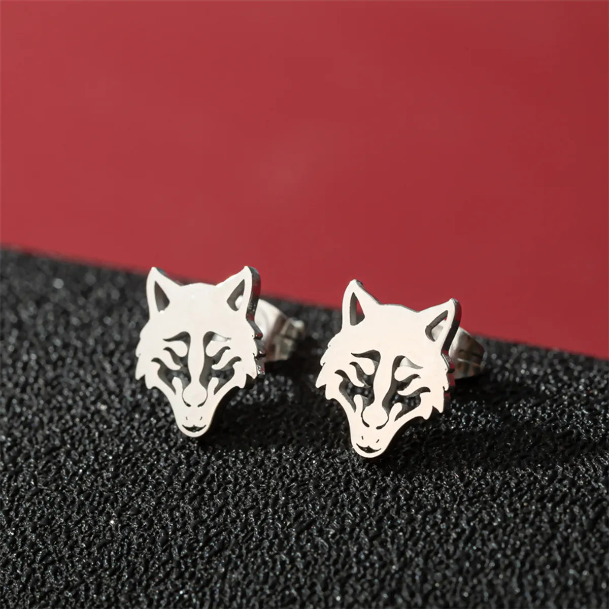 1 Pair Cute Modern Style Sweet Cat Tiger Spider Polishing Plating 304 Stainless Steel 18K Gold Plated Ear Studs