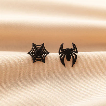 1 Pair Cute Modern Style Sweet Cat Tiger Spider Polishing Plating 304 Stainless Steel 18K Gold Plated Ear Studs