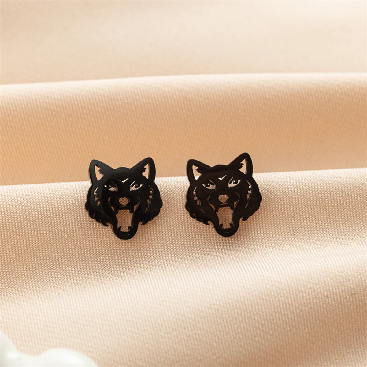 1 Pair Cute Modern Style Sweet Cat Tiger Spider Polishing Plating 304 Stainless Steel 18K Gold Plated Ear Studs