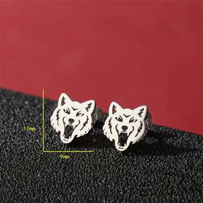 1 Pair Cute Modern Style Sweet Cat Tiger Spider Polishing Plating 304 Stainless Steel 18K Gold Plated Ear Studs