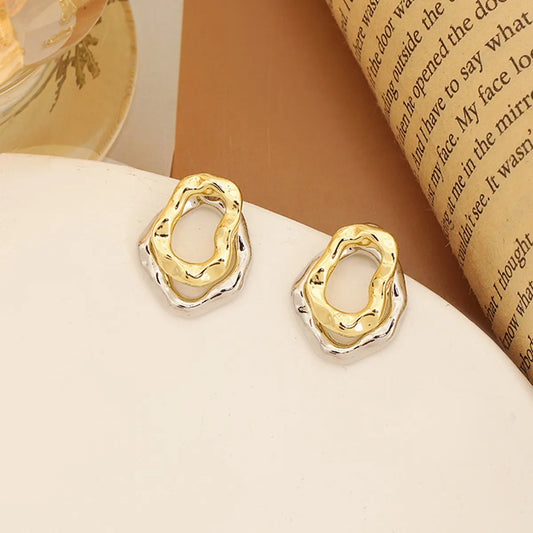 1 Pair Cute Modern Style Sweet Geometric Alloy Ear Studs