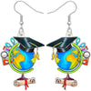 1 Pair Cute Novelty Earth Instrument Microscope Pencil Arylic Drop Earrings