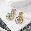 1 Pair Cute Pastoral Simple Style Ditsy Floral Flower Alloy Resin Drop Earrings