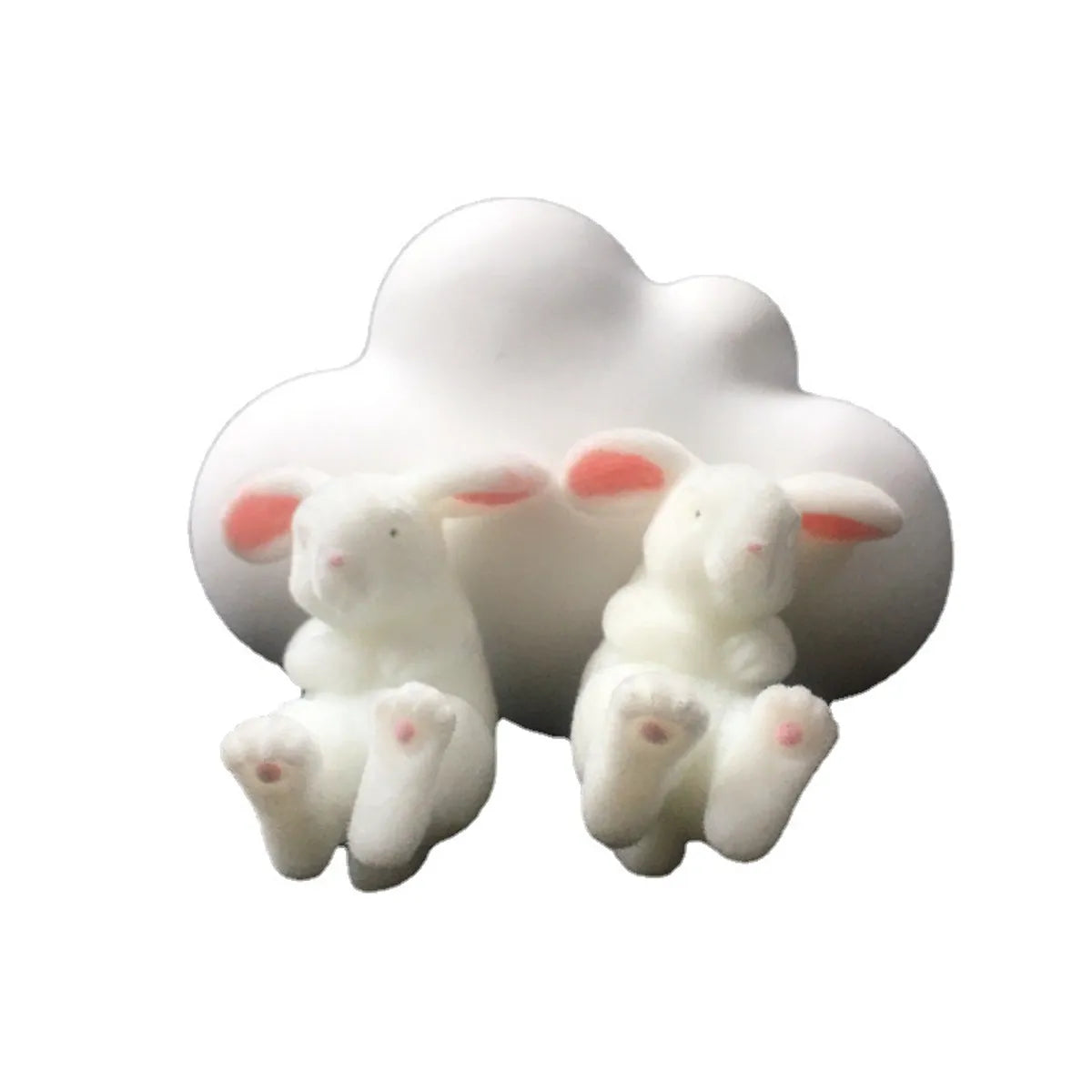 1 Pair Cute Rabbit Resin Women'S Ear Studs