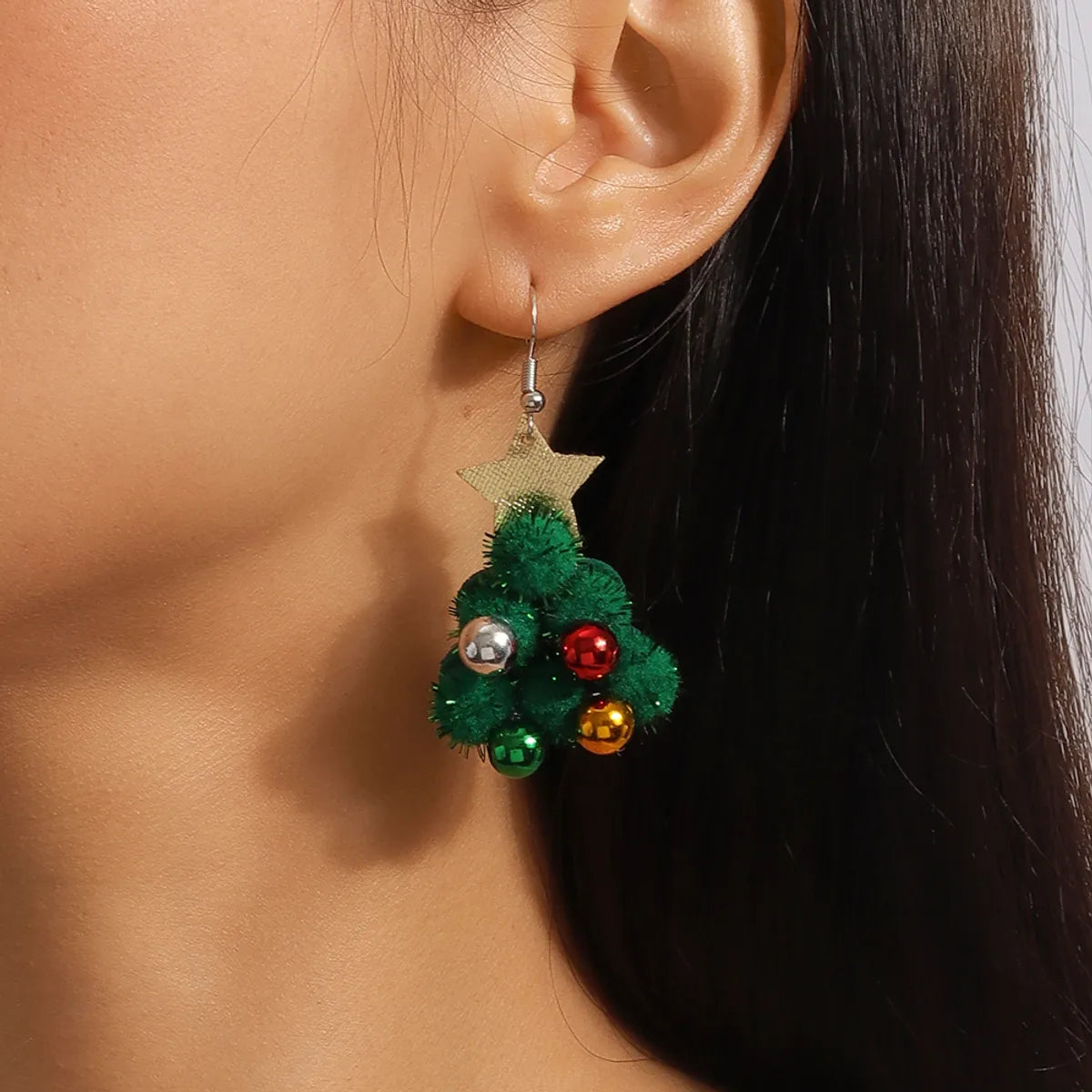 1 Pair Cute Santa Claus Zinc Alloy Drop Earrings