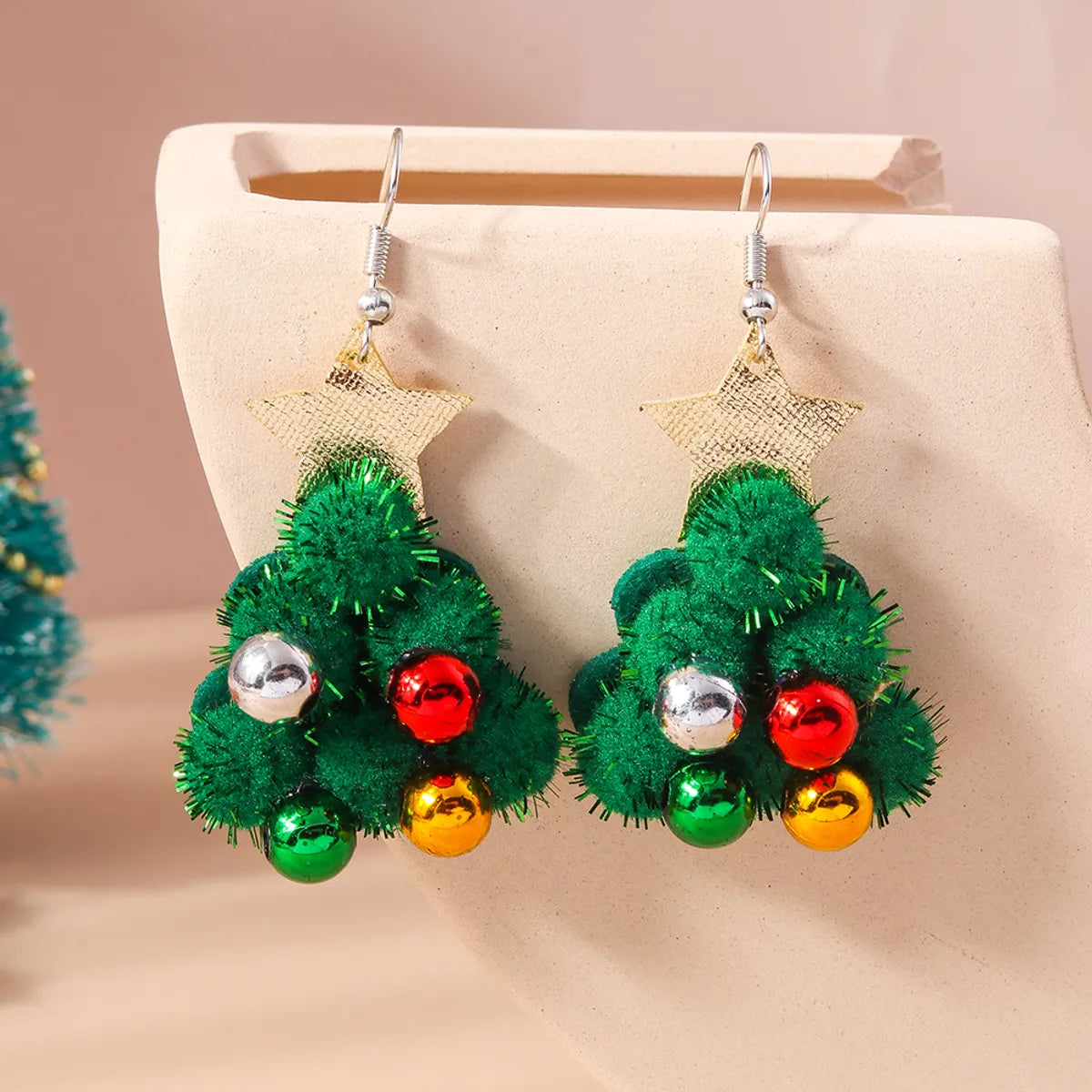 1 Pair Cute Santa Claus Zinc Alloy Drop Earrings