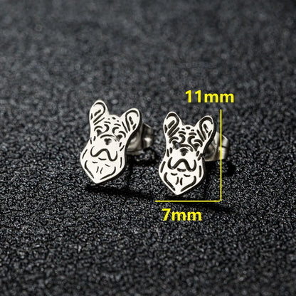 1 Pair Cute Simple Style Animal Notes Polishing 304 Stainless Steel 18K Gold Plated Ear Studs