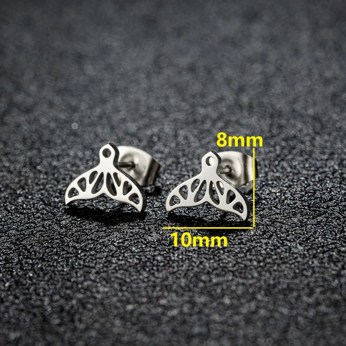 1 Pair Cute Simple Style Animal Notes Polishing 304 Stainless Steel 18K Gold Plated Ear Studs