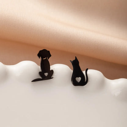 1 Pair Cute Simple Style Dog Polishing 304 Stainless Steel 18K Gold Plated Ear Studs