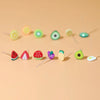 1 Pair Cute Simple Style Fruit Arylic Ear Studs