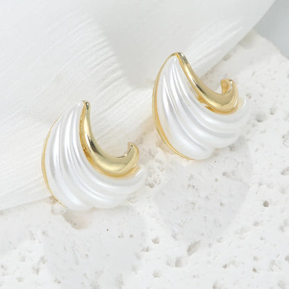 1 Pair Cute Simple Style Geometric Bow Knot Alloy Ear Studs