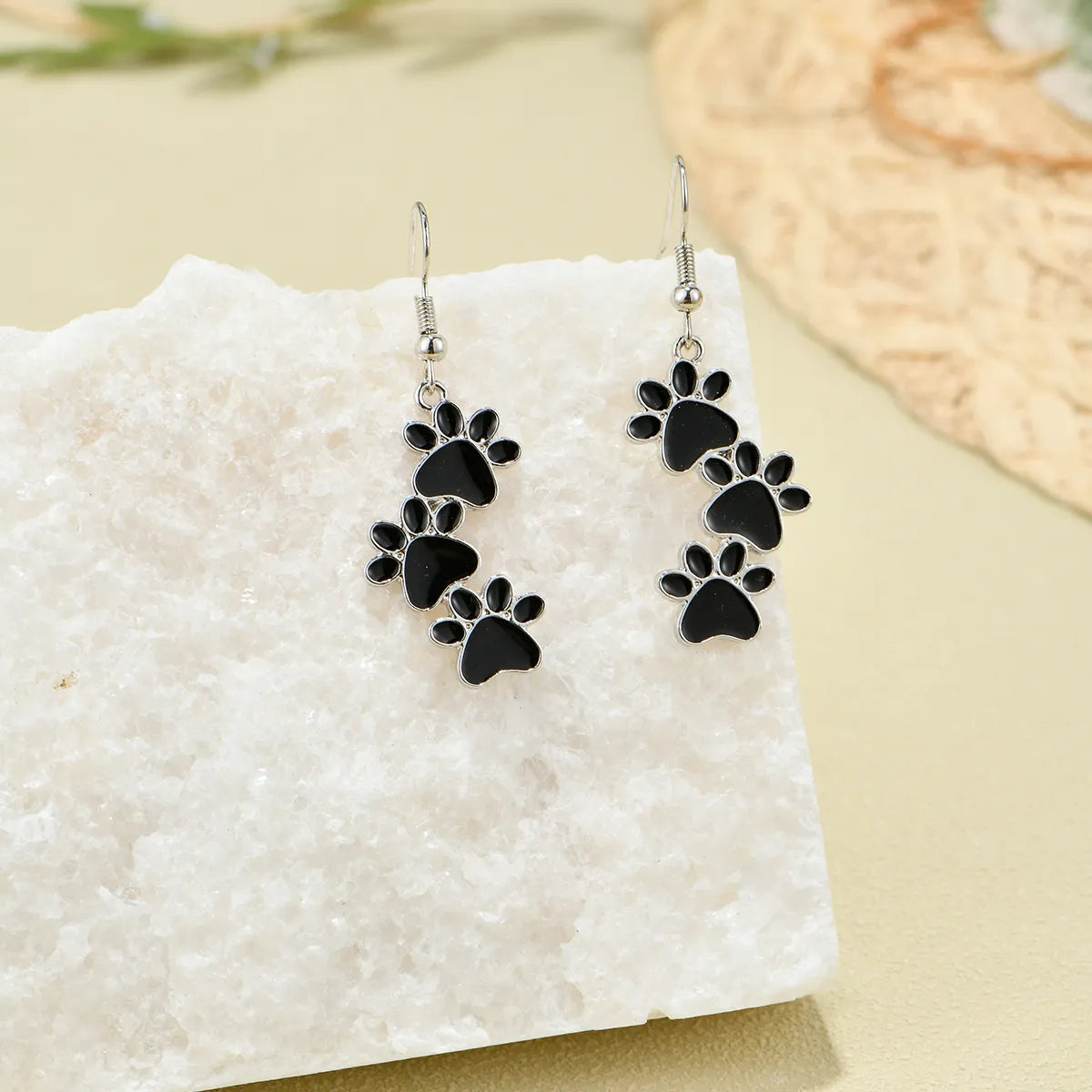 1 Pair Cute Solid Color Alloy Drop Earrings