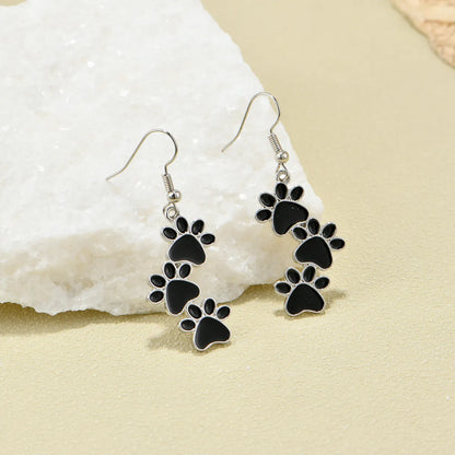 1 Pair Cute Solid Color Alloy Drop Earrings