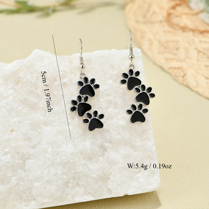 1 Pair Cute Solid Color Alloy Drop Earrings