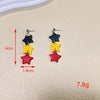 1 Pair Cute Star Handmade Soft Clay Drop Earrings