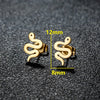 1 Pair Cute Sweet Animal Polishing Plating 304 Stainless Steel 18K Gold Plated Ear Studs