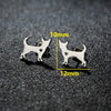 1 Pair Cute Sweet Animal Polishing Plating 304 Stainless Steel 18K Gold Plated Ear Studs