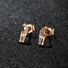 1 Pair Cute Sweet Animal Polishing Plating 304 Stainless Steel 18K Gold Plated Ear Studs