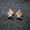 1 Pair Cute Sweet Animal Polishing Plating 304 Stainless Steel 18K Gold Plated Ear Studs