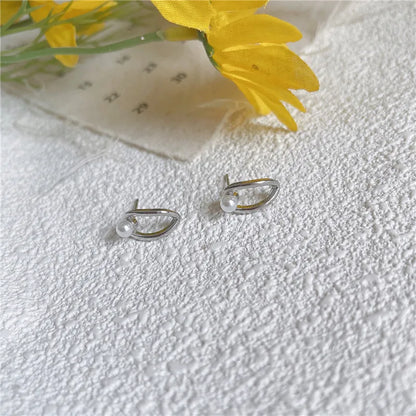 1 Pair Cute Sweet Circle Stoving Varnish Plating Alloy Ear Studs