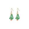 1 Pair Cute Sweet Geometric Christmas Tree Santa Claus Enamel Zinc Alloy Drop Earrings