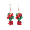 1 Pair Cute Sweet Geometric Christmas Tree Santa Claus Enamel Zinc Alloy Drop Earrings