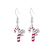 1 Pair Cute Sweet Geometric Christmas Tree Santa Claus Enamel Zinc Alloy Drop Earrings