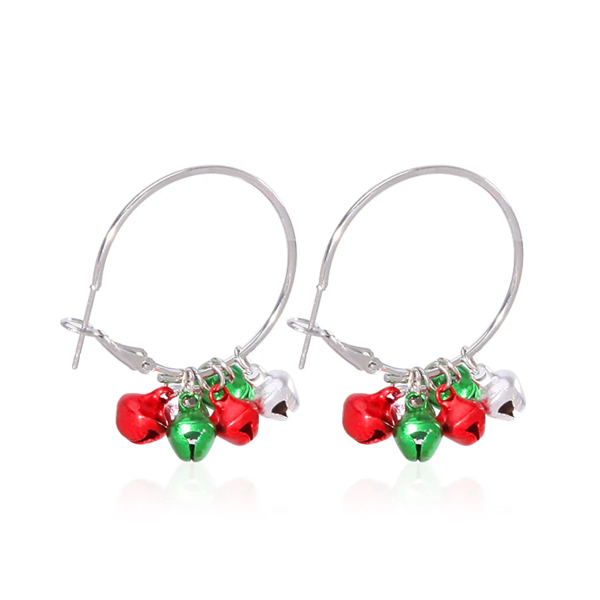 1 Pair Cute Sweet Geometric Christmas Tree Santa Claus Enamel Zinc Alloy Drop Earrings