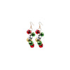 1 Pair Cute Sweet Geometric Christmas Tree Santa Claus Enamel Zinc Alloy Drop Earrings