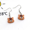 1 Pair Cute Sweet Simple Style Animal Resin Drop Earrings