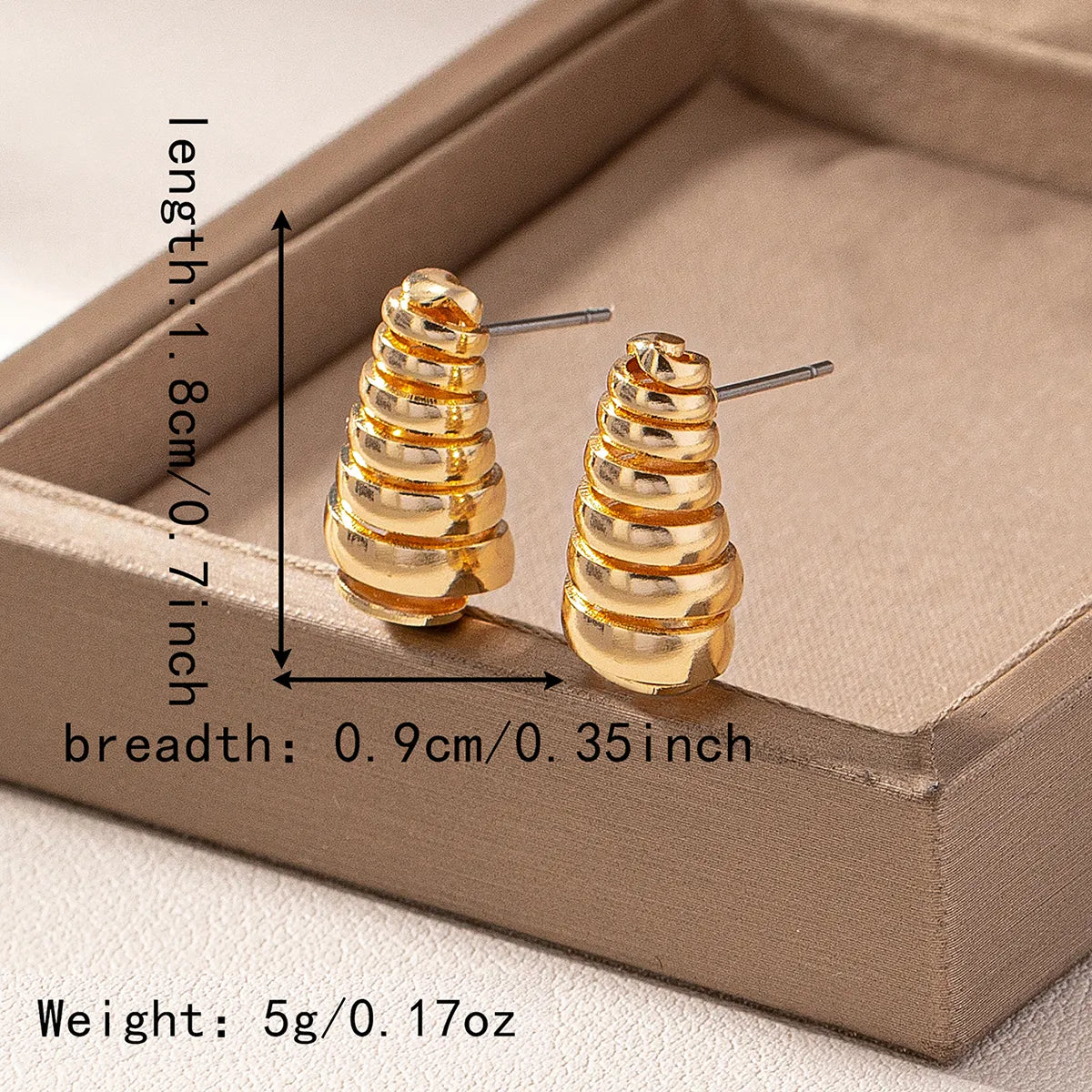 1 Pair Cute Thread Alloy Ear Studs