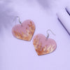 1 Pair Cute Vintage Style Sweet Heart Shape Bow Knot Enamel Plating Arylic Alloy Drop Earrings