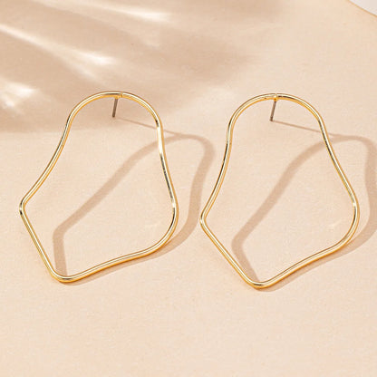 1 Pair Elegant Basic Simple Style Geometric Iron Ear Studs