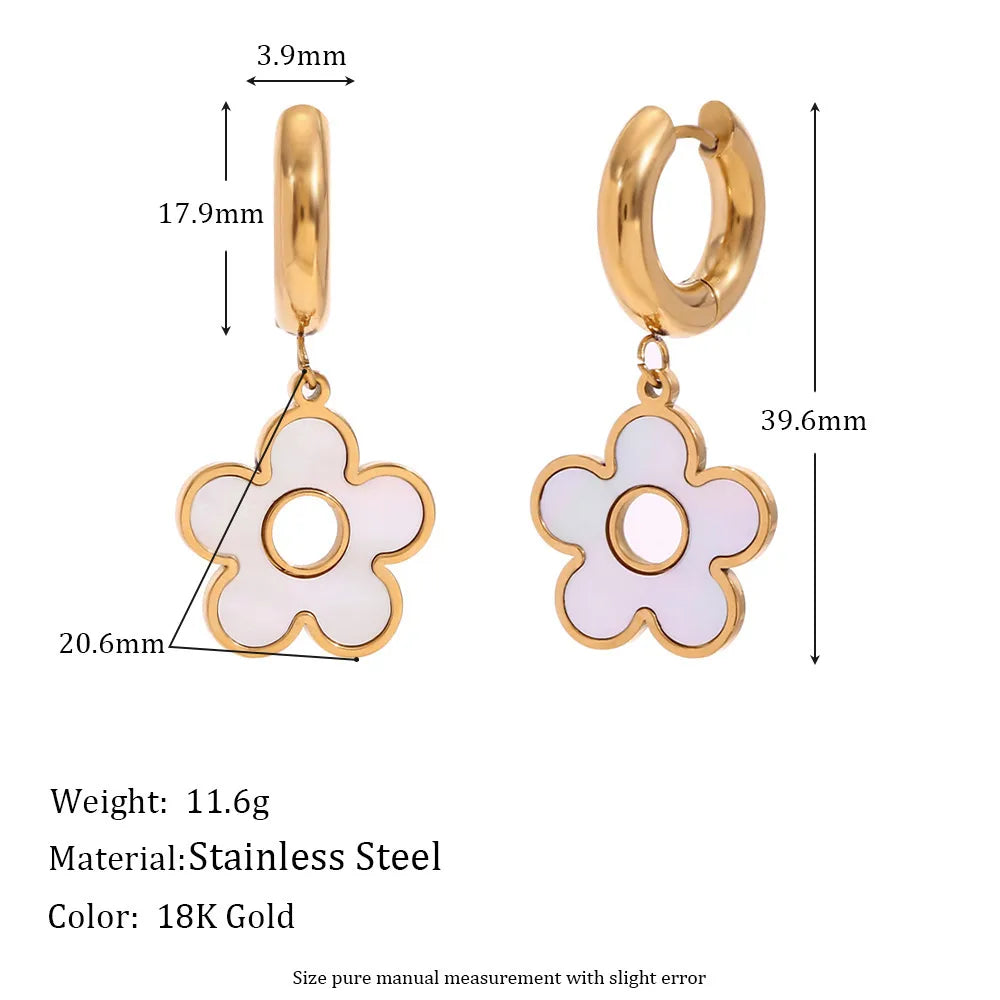 1 Pair Elegant C Shape Heart Shape Bow Knot 304 Stainless Steel Drop Earrings