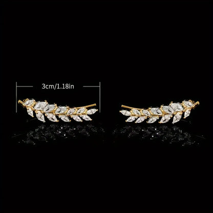 1 Pair Elegant Classic Style Grain Alloy Ear Studs