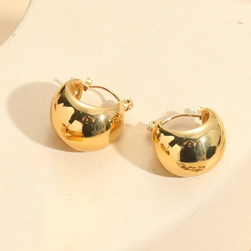 1 Pair Elegant Classic Style Solid Color Asymmetrical 304 Stainless Steel Earrings