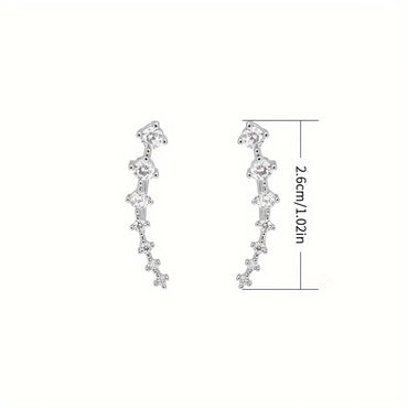 1 Pair Elegant Classic Style Star Alloy Ear Studs