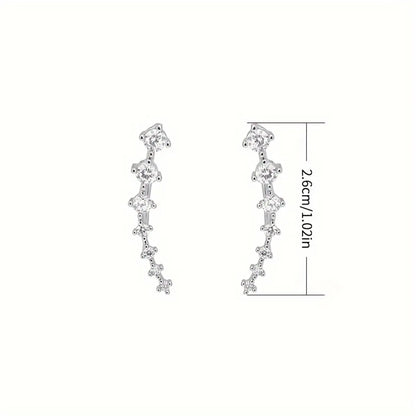 1 Pair Elegant Classic Style Star Alloy Ear Studs