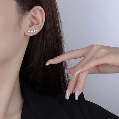 1 Pair Elegant Classic Style Star Alloy Ear Studs