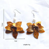 1 Pair Elegant Classic Style Streetwear Flower Petal Arylic Metal Drop Earrings
