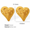 1 Pair Elegant Classic Style Streetwear Heart Shape Polishing Plating Hollow Out 304 Stainless Steel 18K Gold Plated Ear Studs