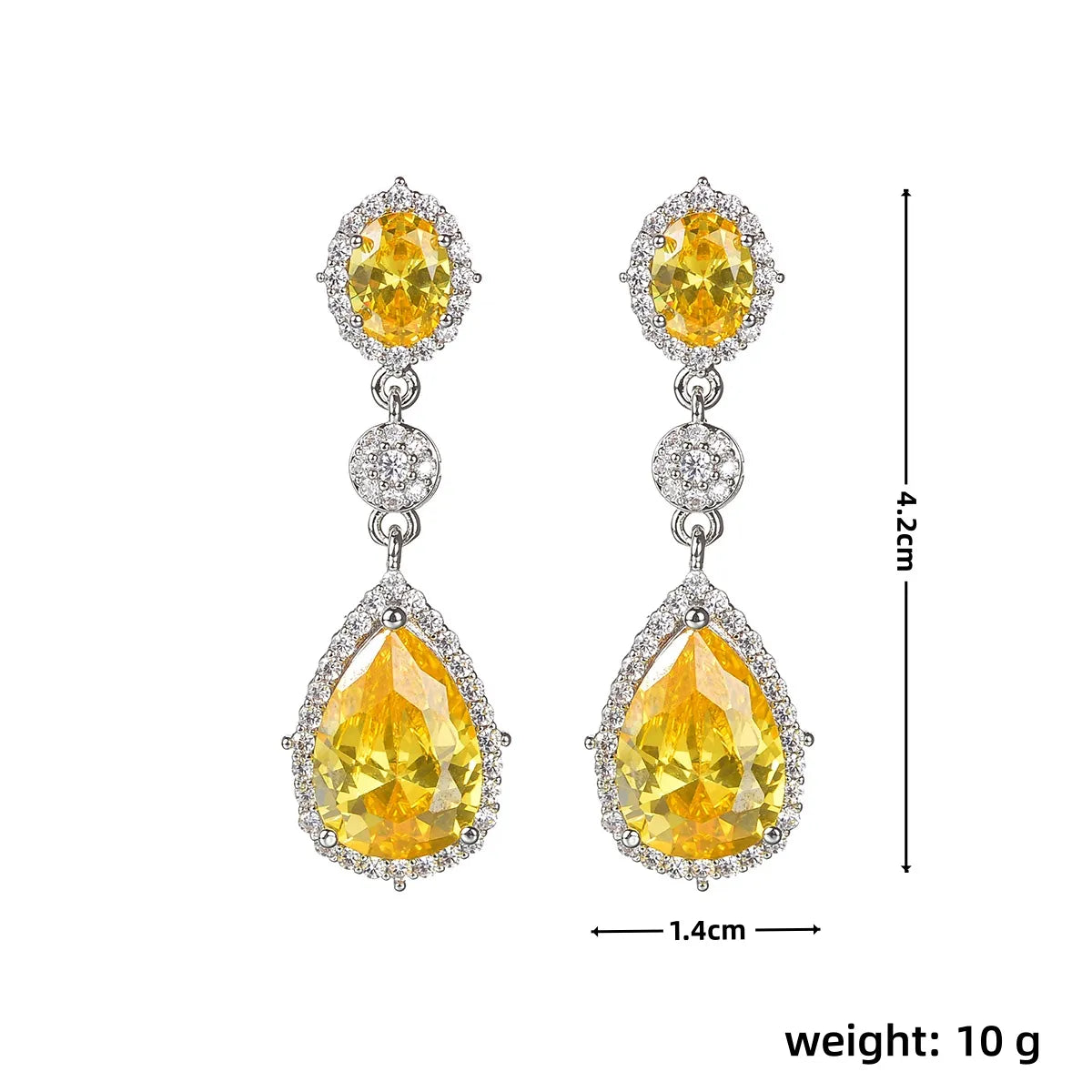 1 Pair Elegant Classic Style Streetwear Water Droplets Inlay Titanium Steel Zircon Drop Earrings