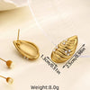 1 Pair Elegant Classical Romantic Geometric Heart Shape 304 Stainless Steel Ear Studs