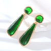 1 Pair Elegant Cute Luxurious Water Droplets Resin Drop Earrings